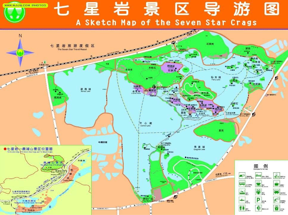 七星岩景区地图图片